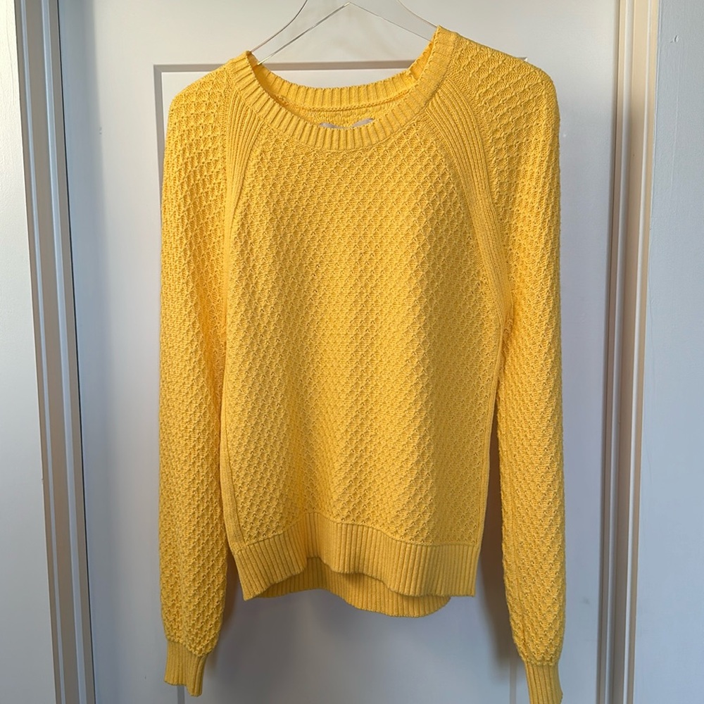 Loft Sweater in bright yellow